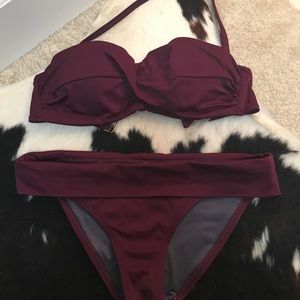 Victoria Secret bikini with bandeau option.